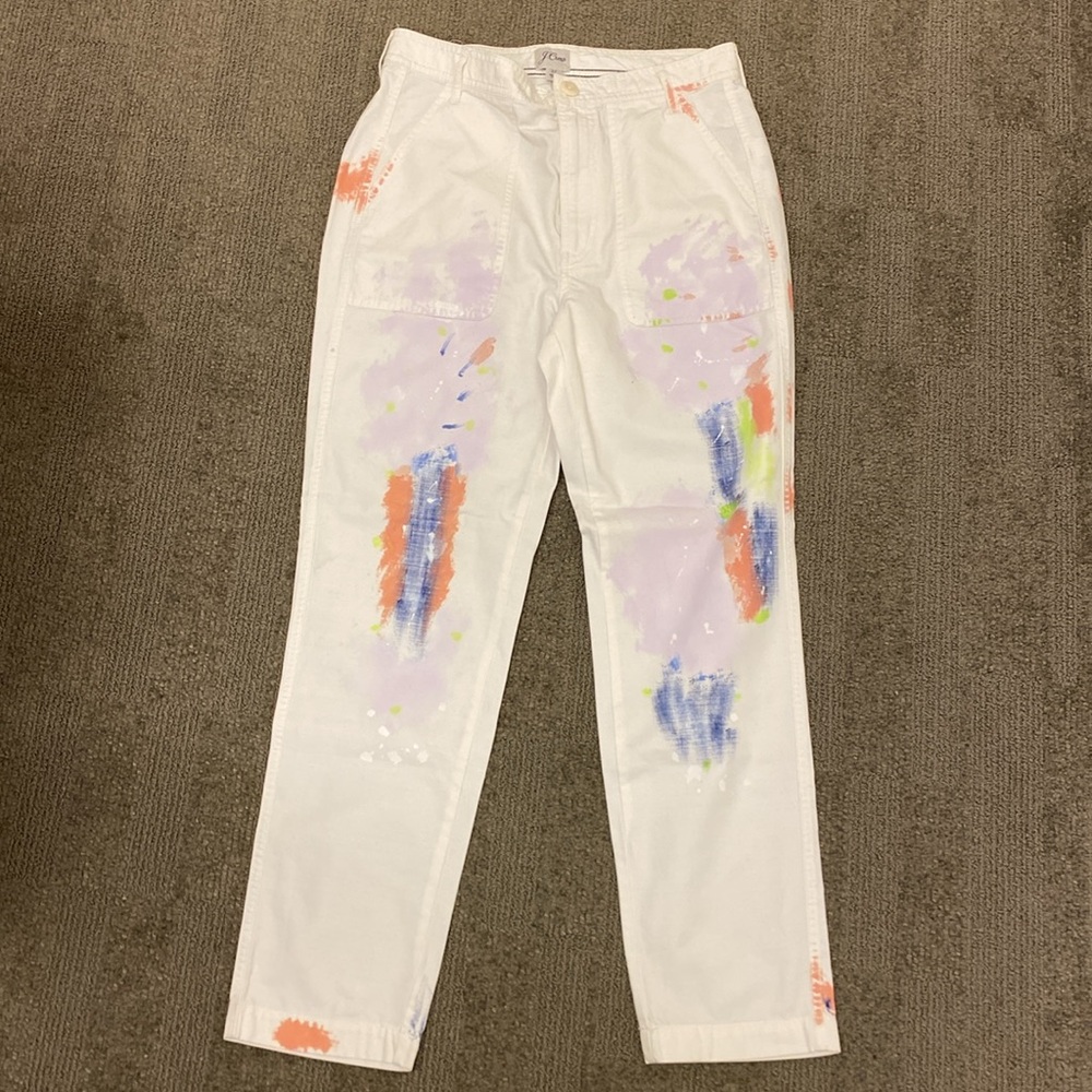 ⚡️SALE⚡️NWOT J. Crew Limited-edition painted tapered pants